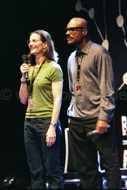 Michael Dorn und Terry Farrell