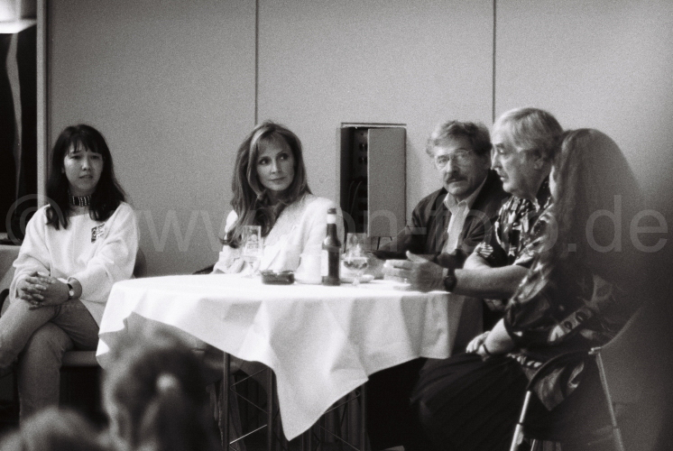 Gates McFadden, K.-E. Ludwig und James Doohan