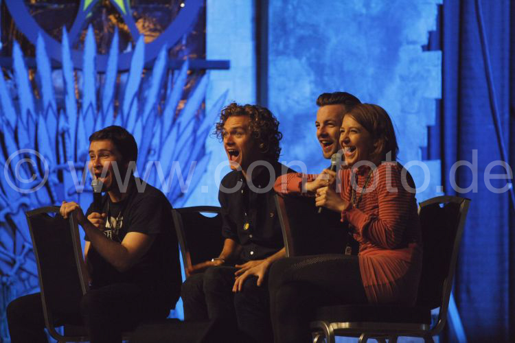 Daniel Portman, Finn jones, Gethin Anthony und Gemma Whelan